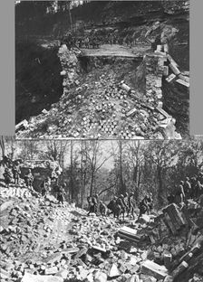 La poursuite de l'ennemi; sur la route de Longpont a Oulchy-le Chateau, le 18 juillet 1918..., 1918 Creator: Unknown