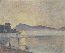 La Pointe de Cougoussa, Sunset, 1925. Artist: Lucien Pissarro
