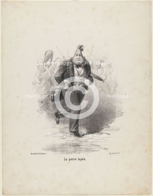 La Poire Tapée, ca 1848. Artist: Anonymous  