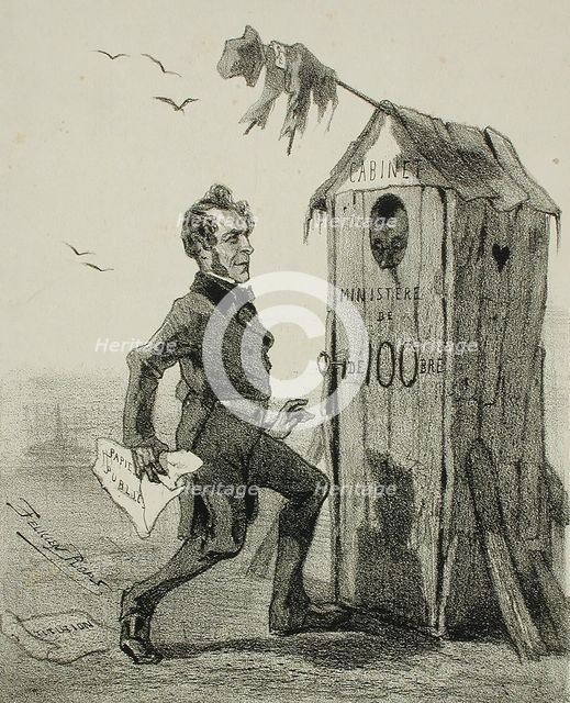 La Politique pour rire, 1859. Creator: Félicien Rops.