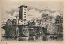 La Pompe Notre-Dame (9th State, 6 3/4 x 9 7/8 Inches) 1852, (1927). Artist: Charles Meryon