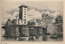 La Pompe Notre-Dame (9th State, 6 3/4 x 9 7/8 Inches) 1852, (1927). Artist: Charles Meryon