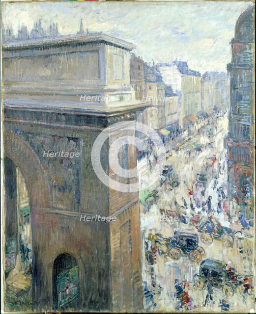 La porte Saint-Martin, c. 1902. Creator: Tarkhov, Nikolai Alexandrovich (1871-1930).