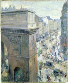 La porte Saint-Martin, c. 1902. Creator: Tarkhov, Nikolai Alexandrovich (1871-1930)