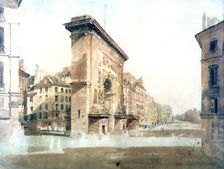 La Porte St Denis, Paris 1800. Artist: Thomas Girtin