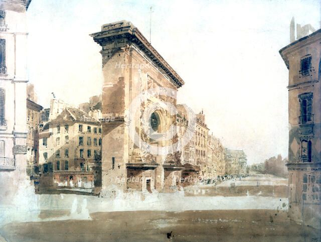 'La Porte St Denis, Paris', 1800. Artist: Thomas Girtin