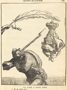 La paix a tout prix, 1870. Creator: Honore Daumier