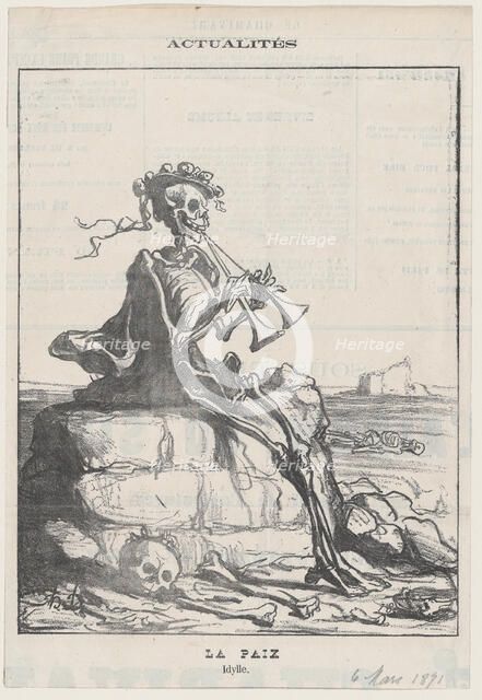 La Paix - Idylle, 1871. Creator: Honore Daumier.