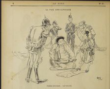 La paix sino-japonaise, Position interessante. Les interesses. From: Le Rire, May 11, 1895, 1895. Creator: Boyd, Alexander Stuart (1854-1930)
