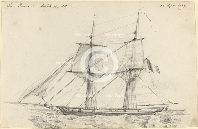 La Panne, 1839. Creator: Charles Meryon.
