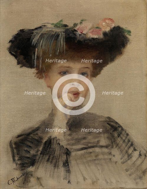 La Parisienne, 1902. Artist: Makovsky, Konstantin Yegorovich (1839-1915)