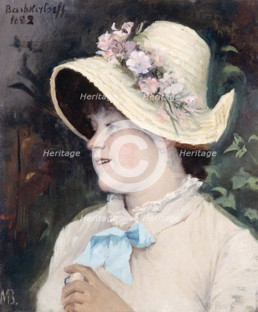 La Parisienne, portrait of Irma, model at the Academie Julian, 1882. Creator: Maria Konstantinowka Bashkirtseff.
