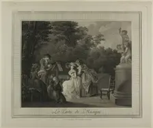 La Partie de Musique, n.d. Creator: Vincent Marie Langlois