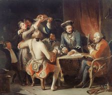 La Partie de cartes, early 19th century. Creator: Nicolas-Toussaint Charlet
