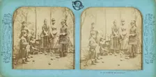 La Partie de Croquet, about 1865. Creator: Adolphe Block