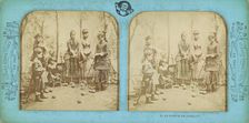 La Partie de Croquet, about 1865. Creator: Adolphe Block