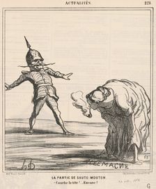 La partie de saute-mouton, 19th century. Creator: Honore Daumier
