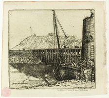 La Passerelle, Boulogne, 1902. Creator: Donald Shaw MacLaughlan