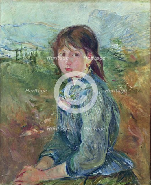 La Petite Niçoise (The Small Girl from Nice) , 1889. Creator: Morisot, Berthe (1841-1895).