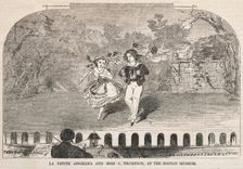 La Petite Angelina and Miss C. Thompson, at the Boston Museum, 1859. Creator: Winslow Homer (American, 1836-1910)