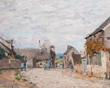 La Petite Place - La Rue du Village, 1874. Creator: Alfred Sisley