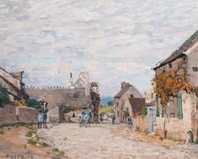 La Petite Place - La Rue du Village, 1874. Creator: Alfred Sisley