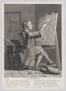 La Peinture, 1770-86. Creators: Claude-Augustin Duflos, F. R. Delarue