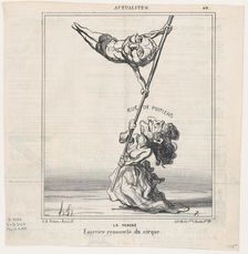 La Perche, 1870. Creator: Honore Daumier