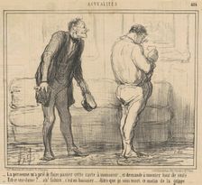 La personne ... demande a monter tout de suite ..., 19th century. Creator: Honore Daumier