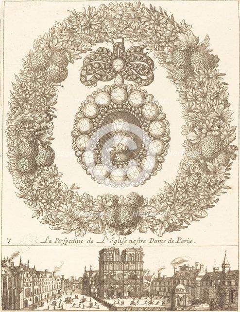 La perspective de l'englise Nostre Dame de Paris, probably 1665. Creator: François Le Febvre.