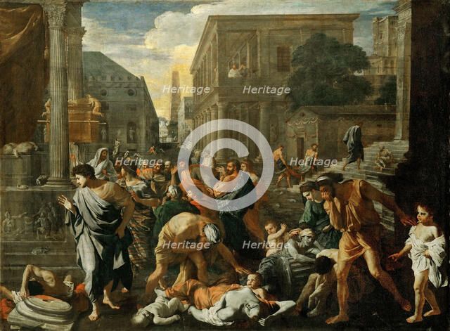 La Peste d'Asdod (The Plague at Ashdod), ca 1631. Creator: Poussin, Nicolas (1594-1665).