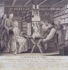 La Pharmacie Rustique c1775. Creator: Barthelemi Hubner