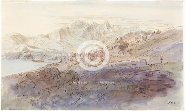 La Piana, 1868. Creator: Edward Lear.