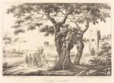 La piece en action, 1817. Creator: Emile Jean-Horace Vernet