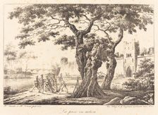 La piece en action, 1817. Creator: Emile Jean-Horace Vernet