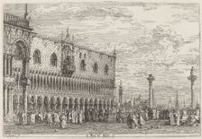 La Piera del Bando. V., c. 1735/1746. Creator: Canaletto