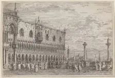 La Piera del Bando. V., c. 1735/1746. Creator: Canaletto
