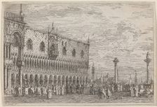 La Piera del Bando. V., c. 1735/1746. Creator: Canaletto