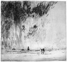 La Pluie 1880-1940 (1924). Artist: Gaston De Latenay