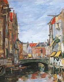 La Place Ary Scheffer, Dordrecht, 1884. Creator: Boudin, Eugène-Louis (1824-1898)