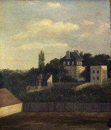 La place Bréda, vue de la rue La Bruyère (actuelle rue Henri-Monnier), en 1833, actuel 9ème..., 1833 Creator: Georges Viard