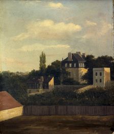 La place Bréda, vue de la rue La Bruyère (actuelle rue Henri-Monnier), en 1833, actuel 9ème..., 1833 Creator: Georges Viard