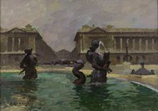 La Place de la Concorde et la rue Royale, c.1910. Creator: Jules Ernest Renoux