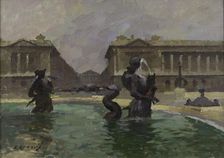 La Place de la Concorde et la rue Royale, c.1910. Creator: Jules Ernest Renoux