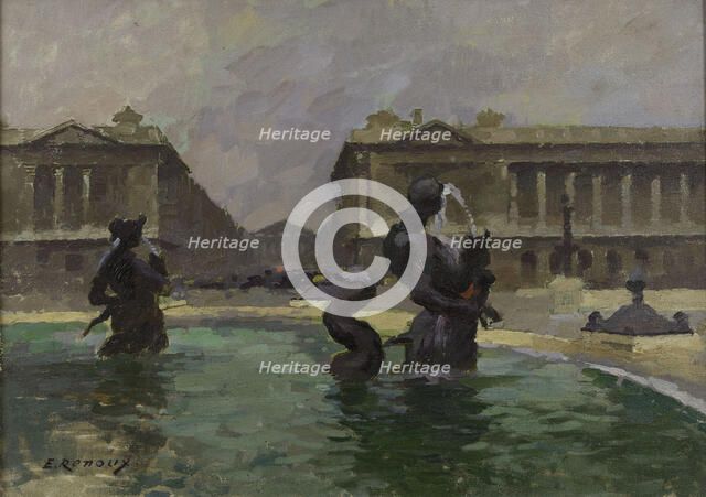 La Place de la Concorde et la rue Royale, c.1910. Creator: Jules Ernest Renoux.