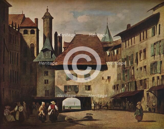 'La Place du Molard, Geneva,' c1830. Artist: Richard Parkes Bonington.