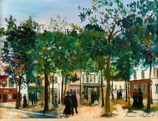 La Place du Tertre à Montmartre, c1920-1921. Creator: Utrillo, Maurice (1883-1955)