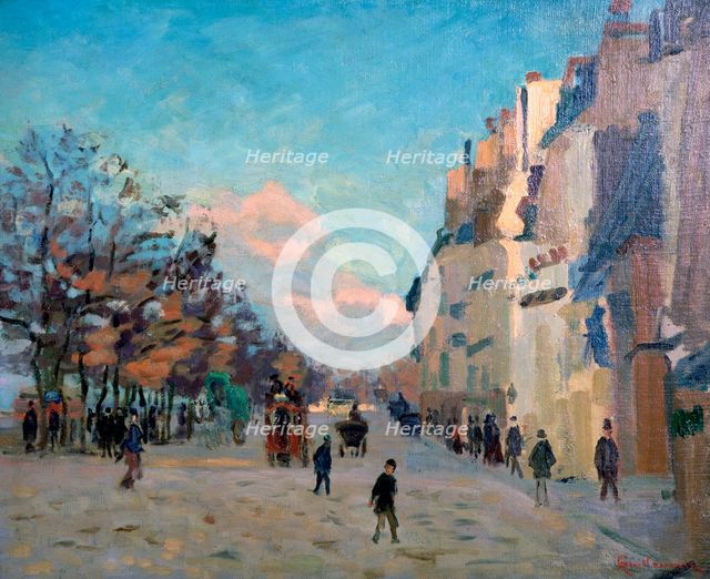 'La Place Valhubert, Paris', c1860-1927. Artist: Armand Guillaumin 