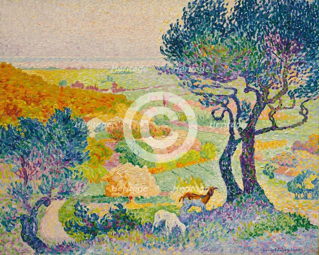 La Plaine de Bormes, 1907. Creator: Cross, Henri Edmond (1856-1910).