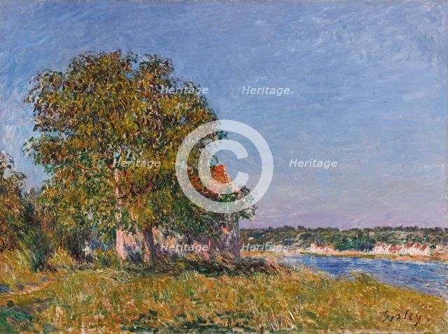 La Plaine de Thomery et le village de Champagne, c1882. Creator: Sisley, Alfred (1839-1899).